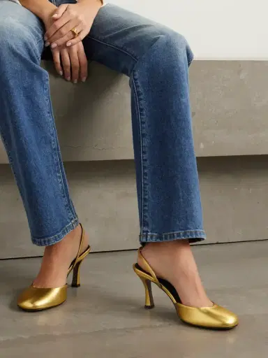 NEOUS Baten Metallic Leather Slingback Pumps | Thumbnail 2 NEOUS Baten Metallic Leather Slingback Pumps | Thumbnail 2