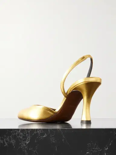 NEOUS Baten Metallic Leather Slingback Pumps | Thumbnail 3 NEOUS Baten Metallic Leather Slingback Pumps | Thumbnail 3