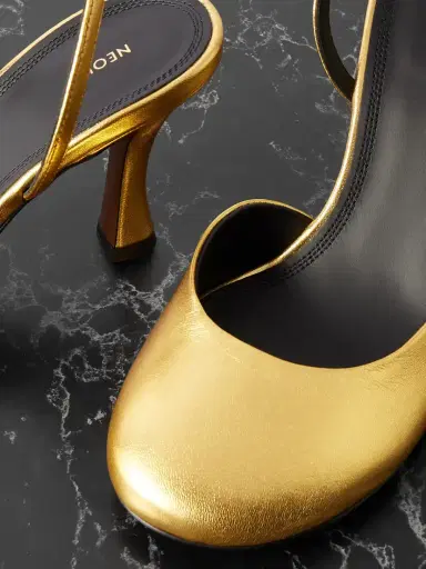 NEOUS Baten Metallic Leather Slingback Pumps | Thumbnail 4 NEOUS Baten Metallic Leather Slingback Pumps | Thumbnail 4