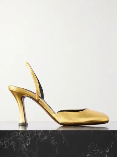 NEOUS Baten Metallic Leather Slingback Pumps | Thumbnail 1 NEOUS Baten Metallic Leather Slingback Pumps | Thumbnail 1