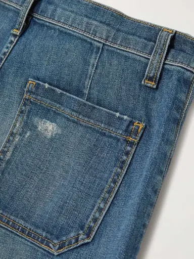 Nili Lotan Florence Distressed High-rise Flared Jeans | Thumbnail 6