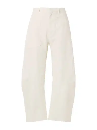 Nili Lotan Shon Cotton-blend Twill Barrel-leg Pants | Thumbnail 1