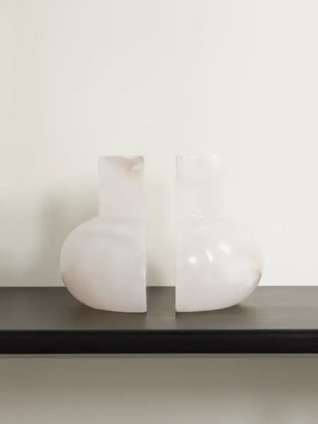 Harling Alabaster Bookends