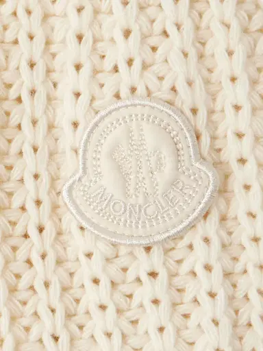 Moncler Appliquéd Quilted Shell-trimmed Wool And Cashmere-blend Down Cardigan | Thumbnail 5 Moncler Appliquéd Quilted Shell-trimmed Wool And Cashmere-blend Down Cardigan | Thumbnail 5