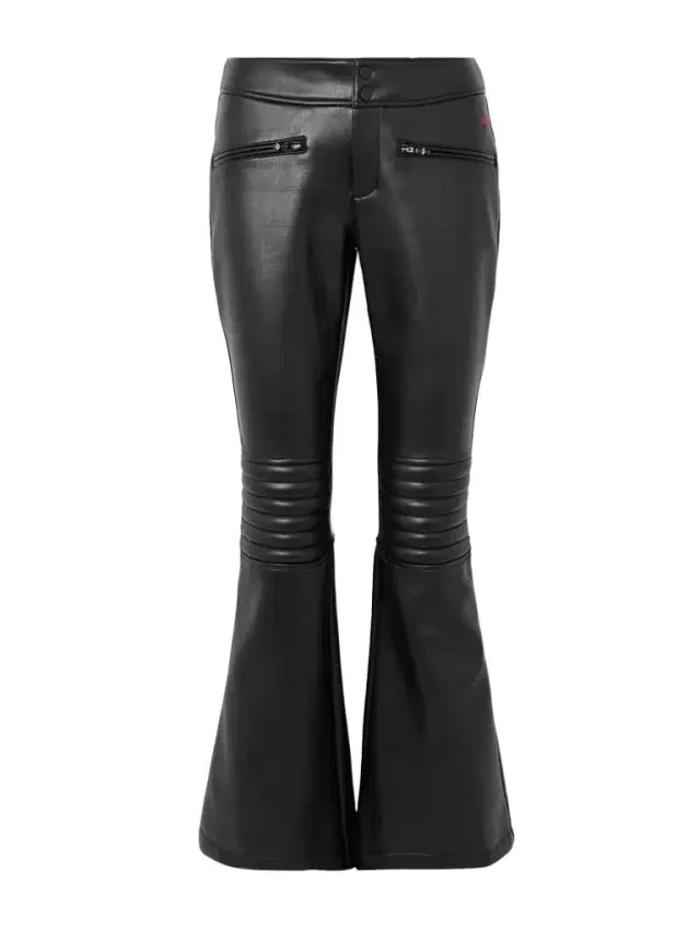 Aurora Faux Leather High-rise Flared Ski Pants