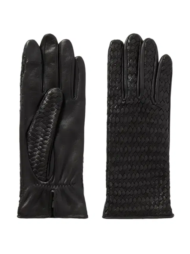 Stanilas Woven Leather Gloves