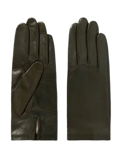 Agnelle Kate Crinkled-leather Gloves | Thumbnail 1 Agnelle Kate Crinkled-leather Gloves | Thumbnail 1