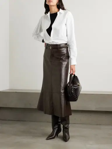 Citizens of Humanity Cassia Recycled Leather-blend Midi Skirt | Thumbnail 2 Citizens of Humanity Cassia Recycled Leather-blend Midi Skirt | Thumbnail 2