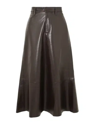 Citizens of Humanity Cassia Recycled Leather-blend Midi Skirt | Thumbnail 1 Citizens of Humanity Cassia Recycled Leather-blend Midi Skirt | Thumbnail 1