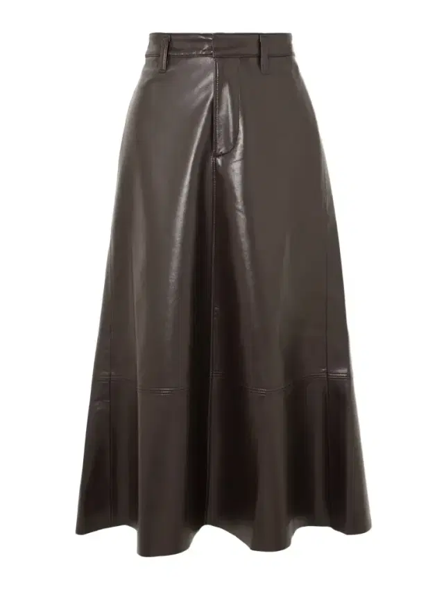Cassia Recycled Leather-blend Midi Skirt