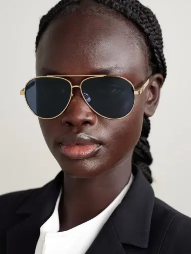 DIOR Eyewear Diorcannage A1u Aviator-style Gold-tone Sunglasses | Thumbnail 2 DIOR Eyewear Diorcannage A1u Aviator-style Gold-tone Sunglasses | Thumbnail 2