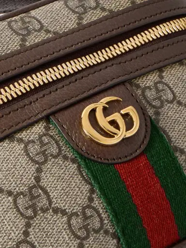 Gucci Ophidia Leather-trimmed Coated-canvas Mini Shoulder Bag | Thumbnail 4 Gucci Ophidia Leather-trimmed Coated-canvas Mini Shoulder Bag | Thumbnail 4