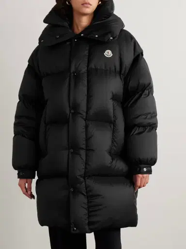 Moncler Verone Convertible Hooded Quilted Shell Down Coat | Thumbnail 3