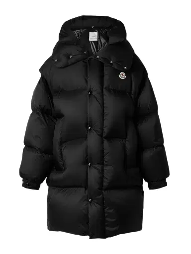 Moncler Verone Convertible Hooded Quilted Shell Down Coat | Thumbnail 1