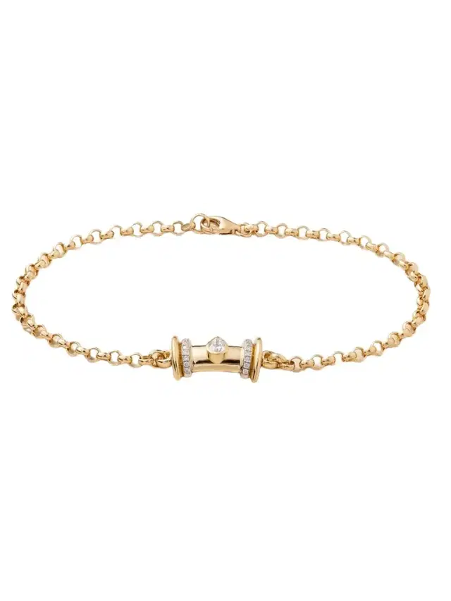 L’Atelier Nawbar Warrior Princess 18-karat Gold Diamond Bracelet