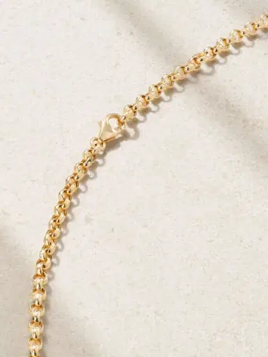 L’Atelier Nawbar Warrior Dawn 18-karat Yellow And Rhodium-plated White Gold, Garnet And Diamond Necklace | Thumbnail 3