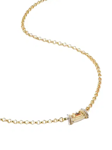 L’Atelier Nawbar Warrior Dawn 18-karat Yellow And Rhodium-plated White Gold, Garnet And Diamond Necklace | Thumbnail 1