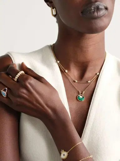L’Atelier Nawbar Circus Moon Small 18-karat Gold Multi-stone Necklace | Thumbnail 5 L’Atelier Nawbar Circus Moon Small 18-karat Gold Multi-stone Necklace | Thumbnail 5