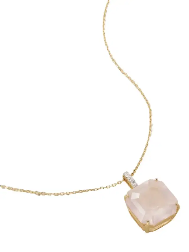 Mateo 14-karat Gold, Topaz And Diamond Necklace