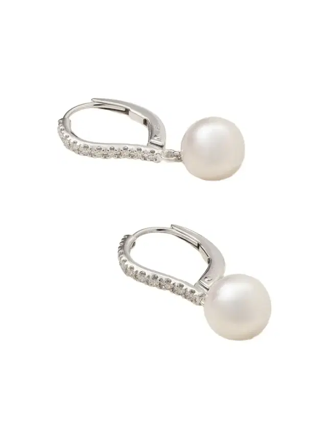 Mikimoto 18-karat White Gold, Diamond And Pearl Earrings