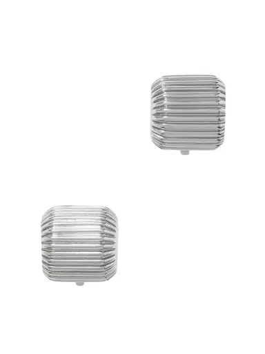 Martha Calvo Elle Rhodium-plated Clip Earrings | Thumbnail 1