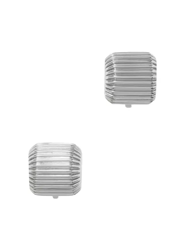 Martha Calvo Elle Rhodium-plated Clip Earrings