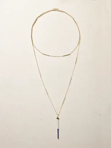 Lucy Delius The Lucky One 14-karat Gold, Sapphire And Diamond Necklace | Thumbnail 1 Lucy Delius The Lucky One 14-karat Gold, Sapphire And Diamond Necklace | Thumbnail 1