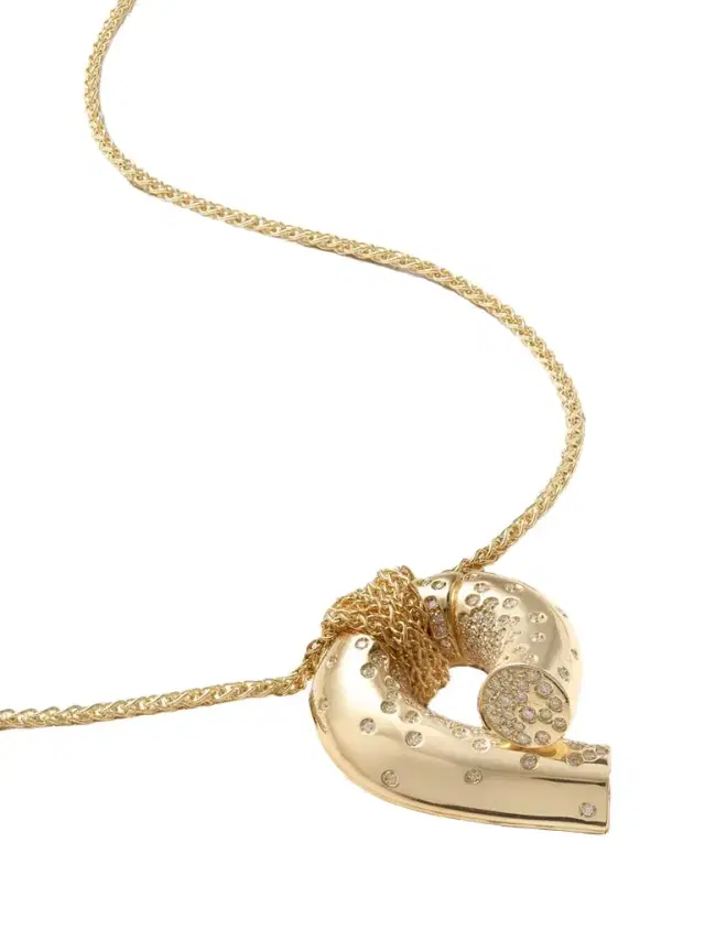 TABAYER Oera Large 18-karat Gold Diamond Necklace
