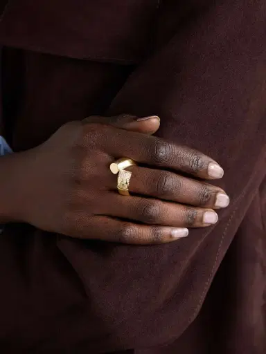 TABAYER Oera Large 18-karat Gold Diamond Ring | Thumbnail 2