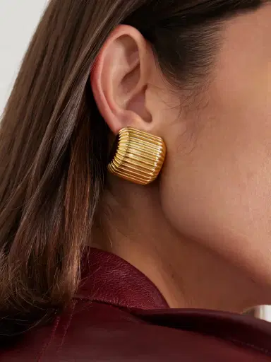 Martha Calvo Elle Gold-plated Clip Earrings | Thumbnail 2 Martha Calvo Elle Gold-plated Clip Earrings | Thumbnail 2