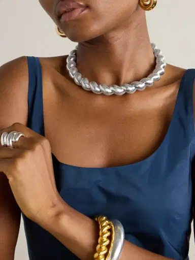 Uncommon Matters Curl Silver Necklace | Thumbnail 5