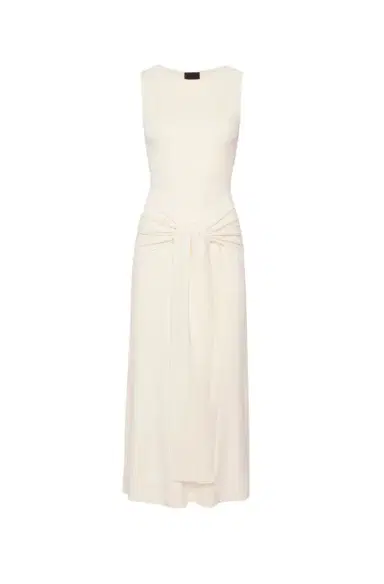Lapointe Viscose Waist Tie Dress | Thumbnail 1