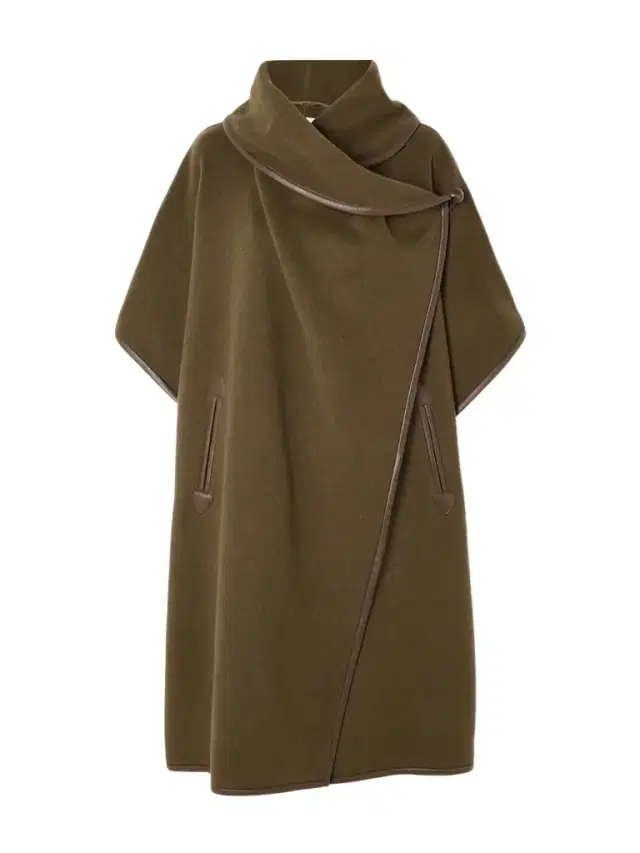 Azali Leather-trimmed Wool-blend Coat