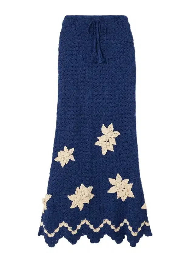+ Escvdo Muhu Crocheted Alpaca Midi Skirt