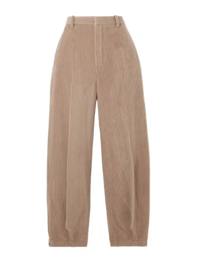 Loro Piana Cropped Cotton And Cashmere-blend Corduroy Tapered Pants