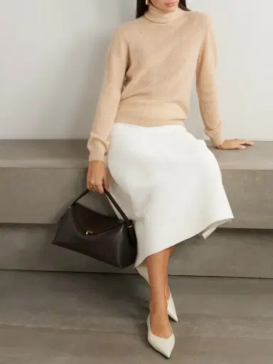 Loro Piana Cashmere And Silk-blend Bouclé Turtleneck Sweater | Thumbnail 2