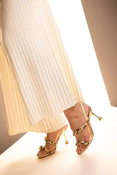 Alexandre Birman Metallic Crystal Slingback Sandal | Thumbnail 2