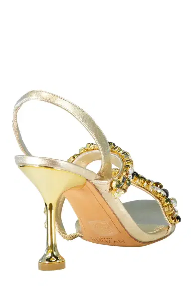 Alexandre Birman Metallic Crystal Slingback Sandal | Thumbnail 3