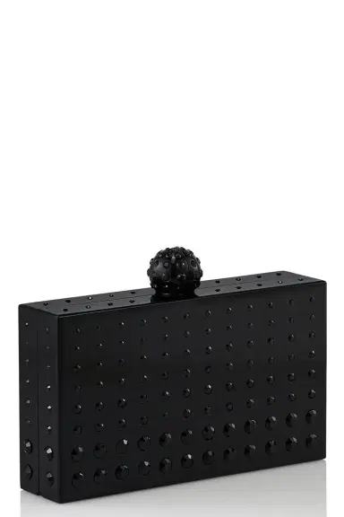 Aquazzura Tequila Clutch - Black Silver | Thumbnail 6