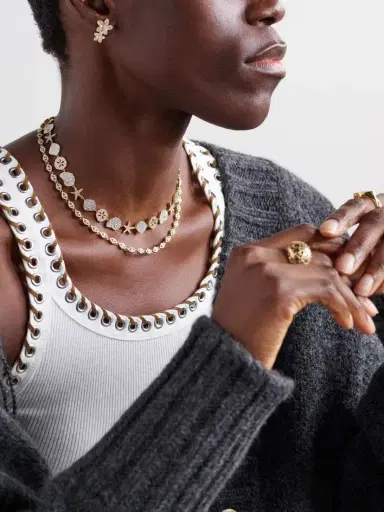 Sydney Evan Small Evil Eye Eternity 14-karat Gold Diamond Necklace | Thumbnail 5 Sydney Evan Small Evil Eye Eternity 14-karat Gold Diamond Necklace | Thumbnail 5