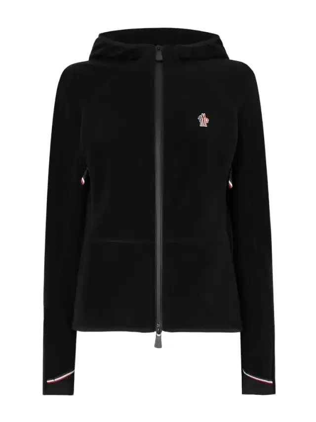 Moncler Grenoble Appliquéd Hooded Fleece Jacket