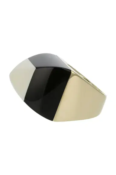 MARK DAVIS Black Bakelite Kendall Ring | Thumbnail 6