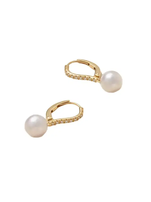 18-karat Gold, Diamond And Pearl Earrings