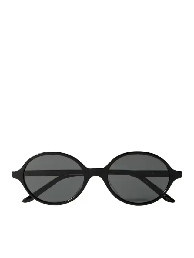 Oliver Peoples + Khaite 1989c Round-frame Acetate And Gold-tone Sunglasses