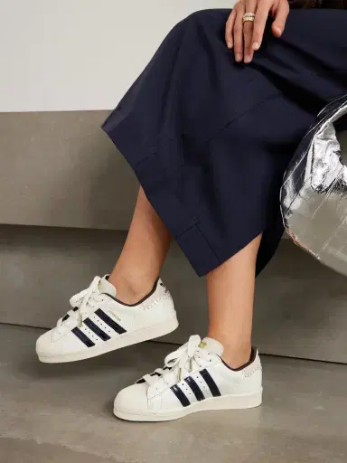 adidas Originals + Wales Bonner Superstar Croc-effect Leather Sneakers | Thumbnail 2 adidas Originals + Wales Bonner Superstar Croc-effect Leather Sneakers | Thumbnail 2