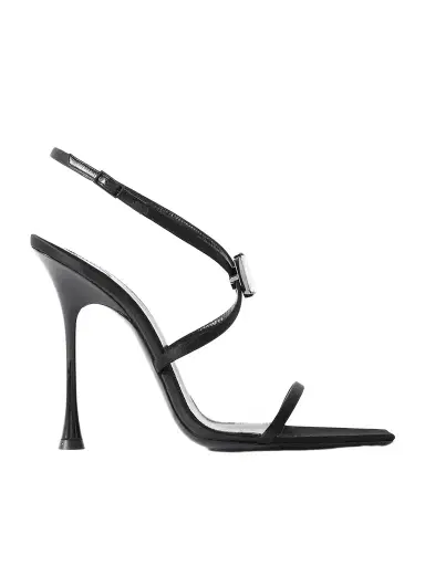 Saint Laurent Harlow Crystal-embellished Satin Sandals | Thumbnail 1