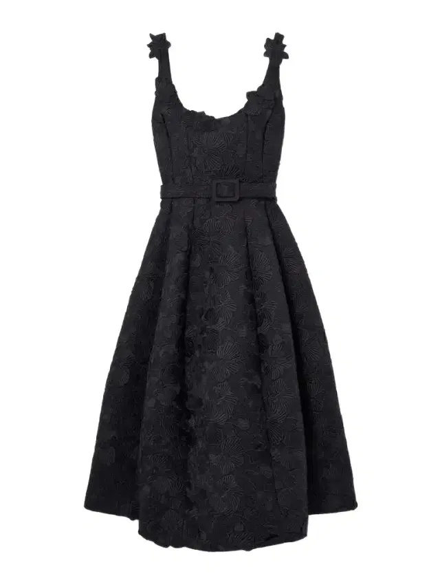 Belted Appliquéd Guipure Lace And Silk-blend Crepe Midi Dress
