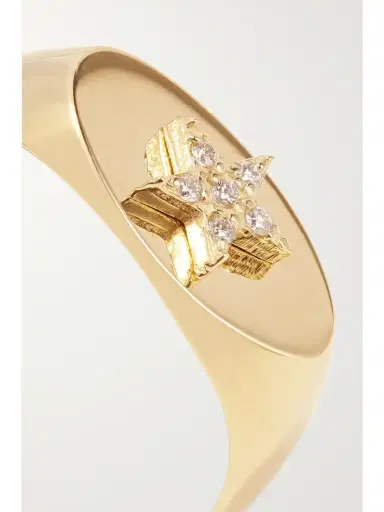 Foundrae Star Baby 18-karat Gold Diamond Ring | Thumbnail 4 Foundrae Star Baby 18-karat Gold Diamond Ring | Thumbnail 4
