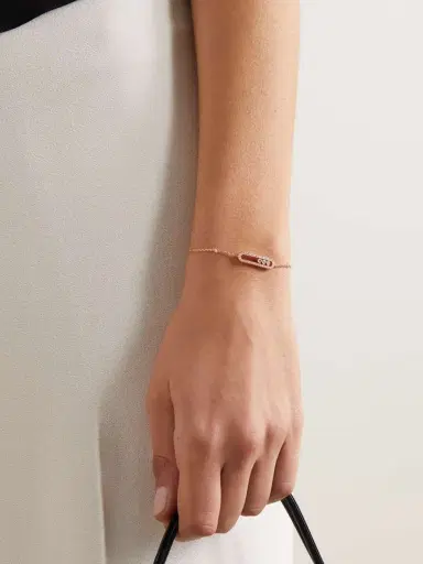 Messika Baby Move 18-karat Rose Gold Diamond Bracelet | Thumbnail 2