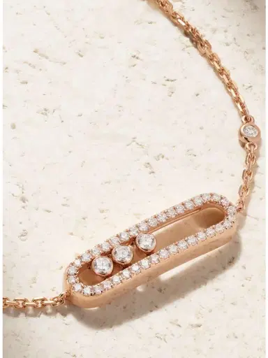 Messika Baby Move 18-karat Rose Gold Diamond Bracelet | Thumbnail 4
